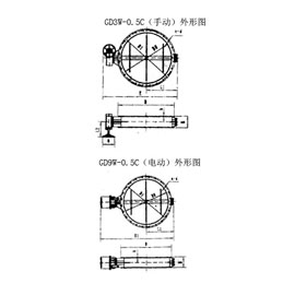 GD3W-0.5(手動)、TG9W-0.5C(電動)輕形通風蝶閥
